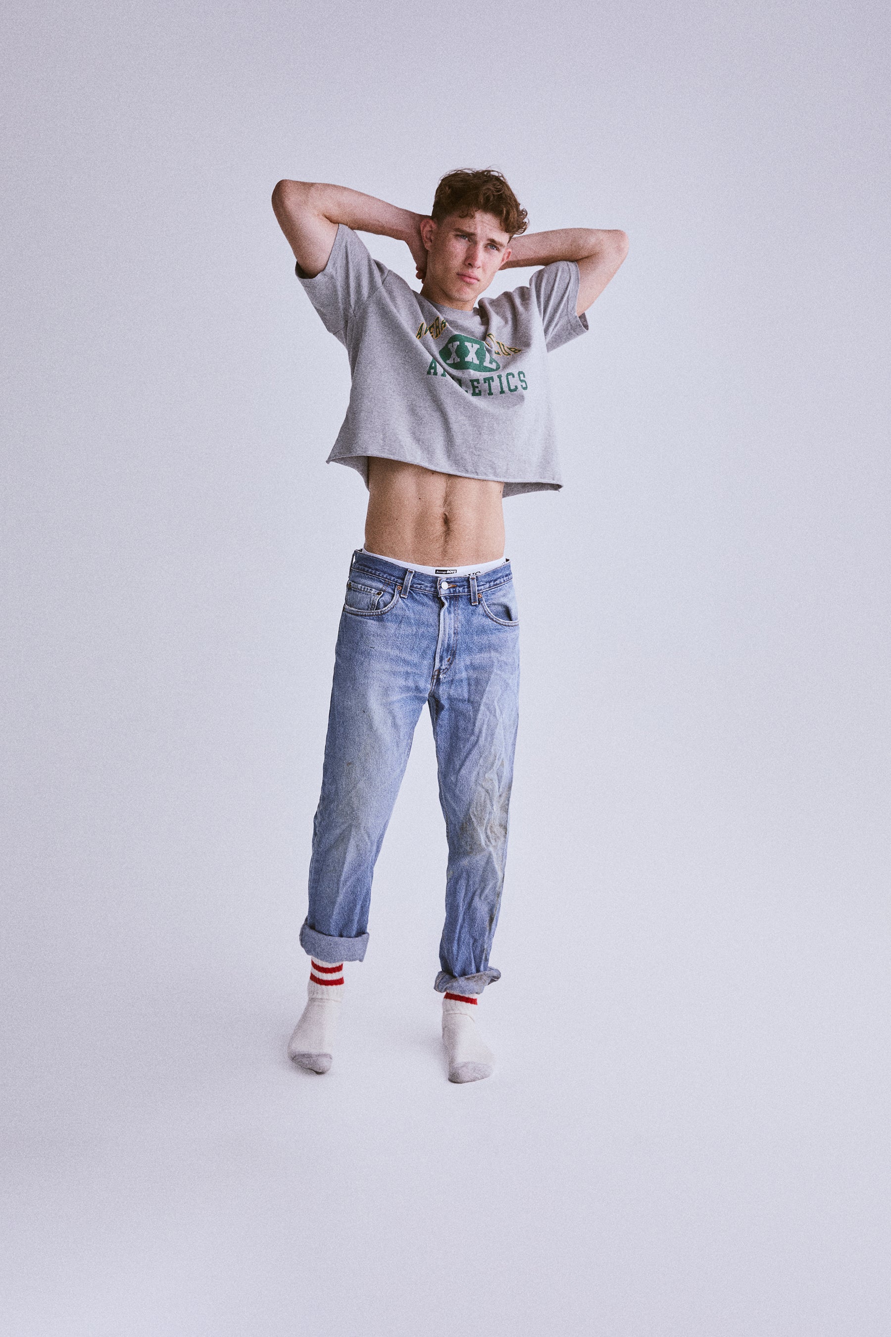 XXL Cropped Tee | Grey