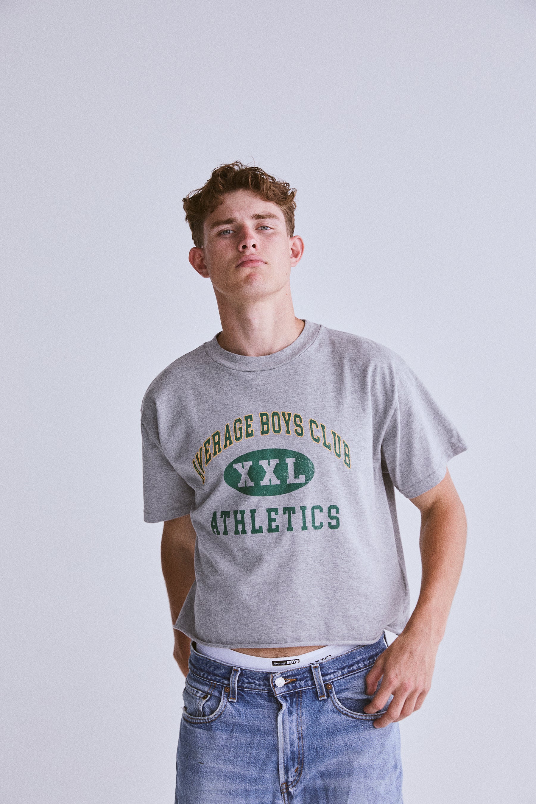 XXL Cropped Tee | Grey