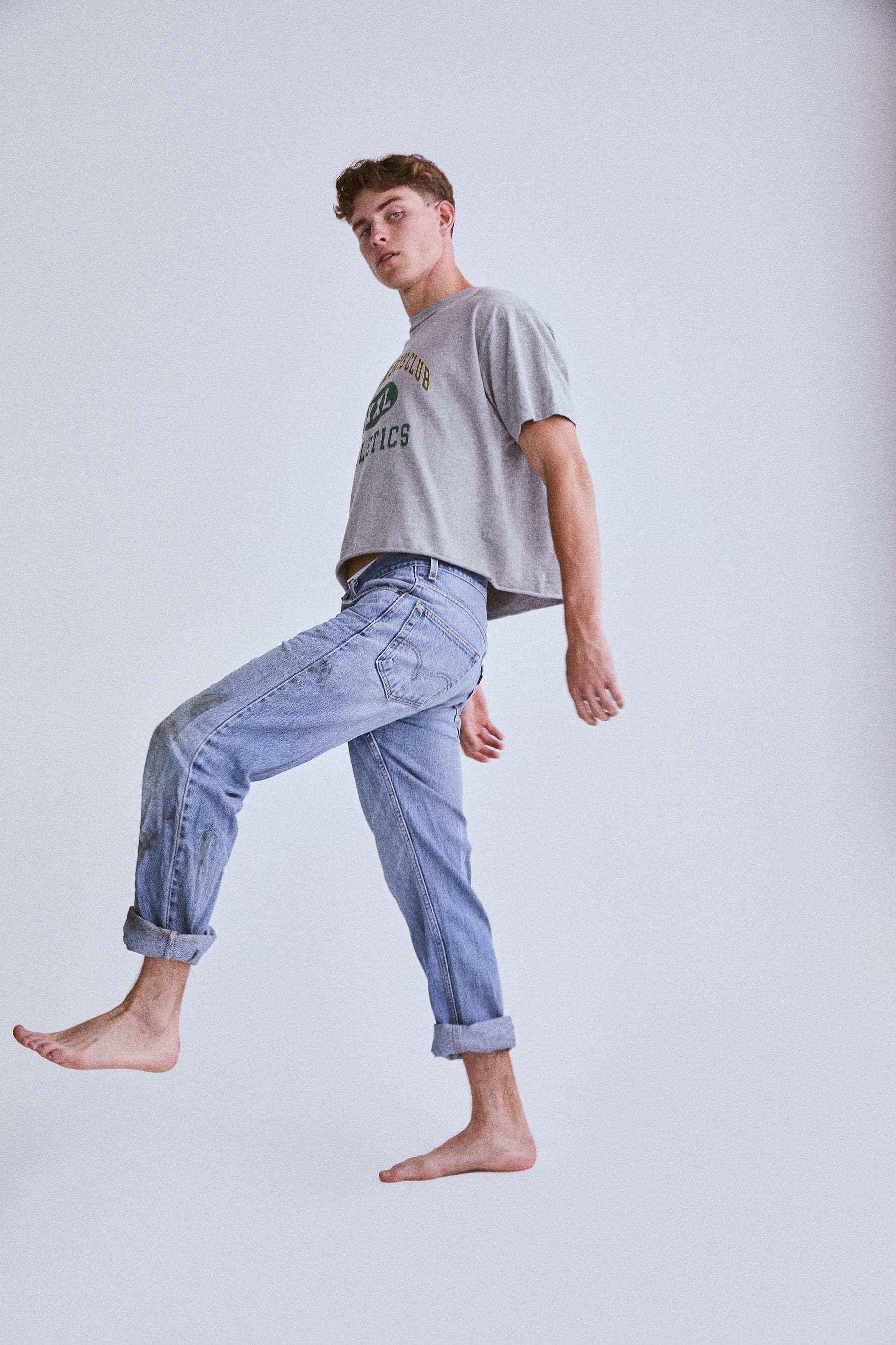 XXL Cropped Tee | Grey