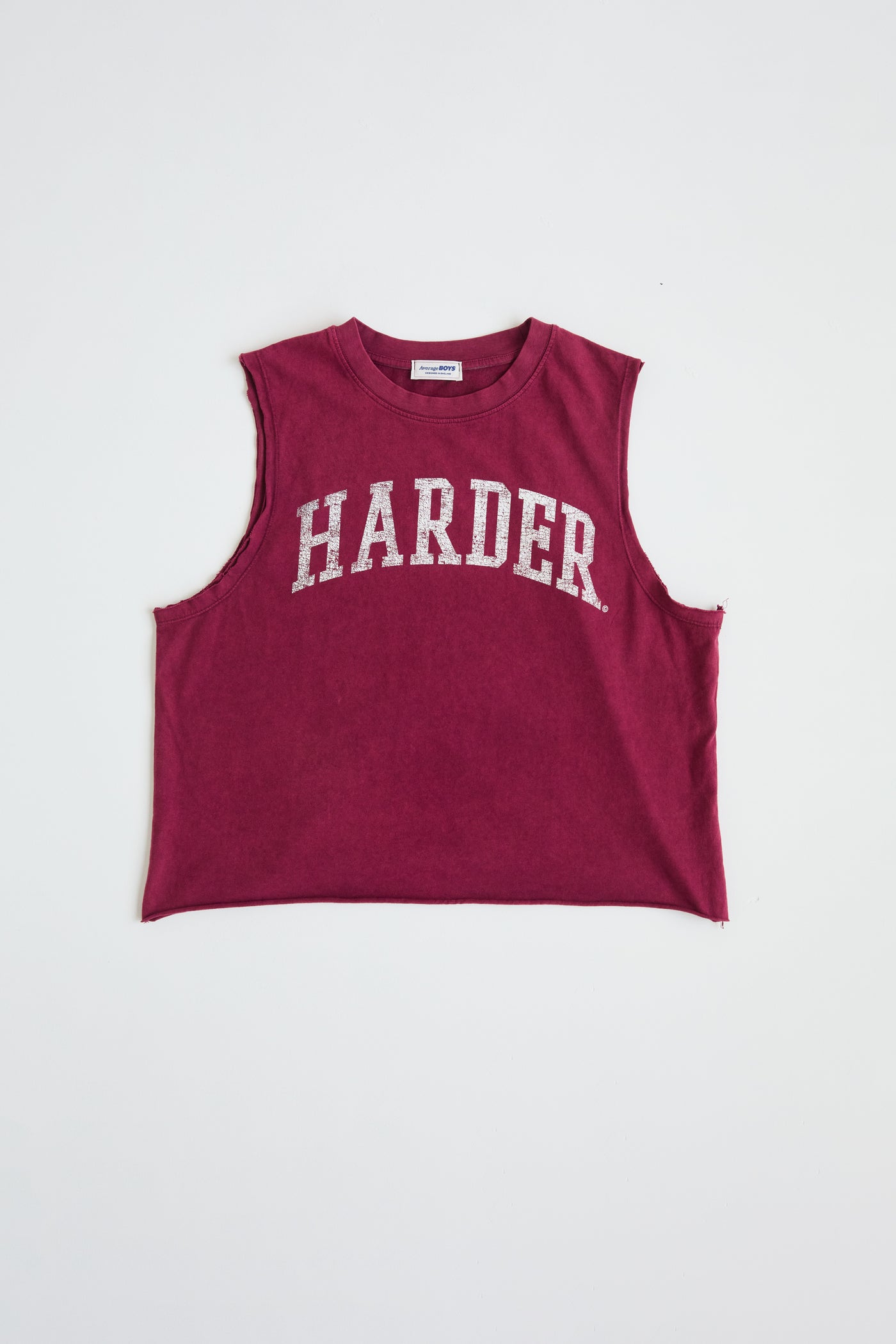 Harder Cropped Tank | Burgundy