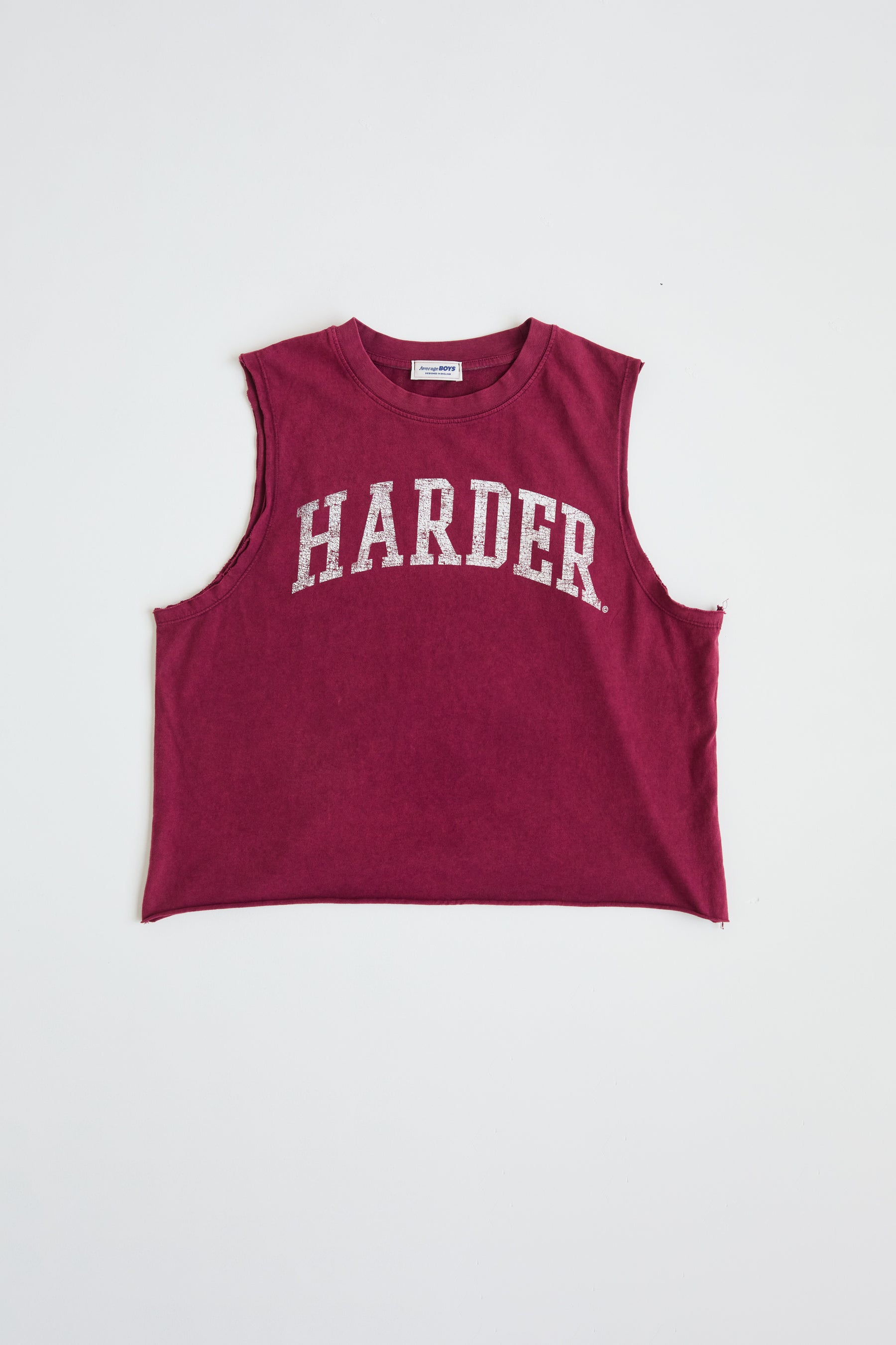 Harder Cropped Tank | Burgundy