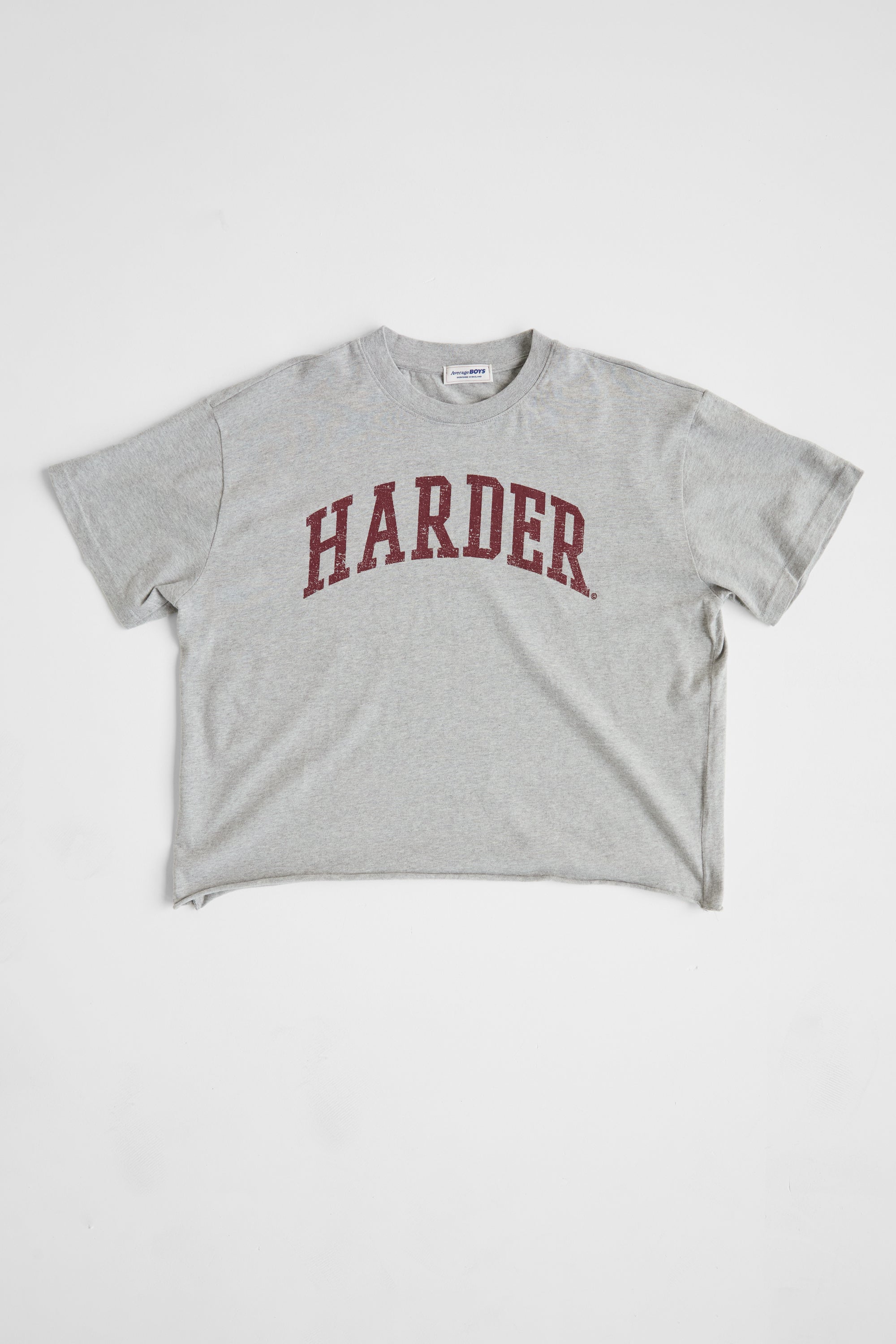 Harder Cropped Tee | Grey