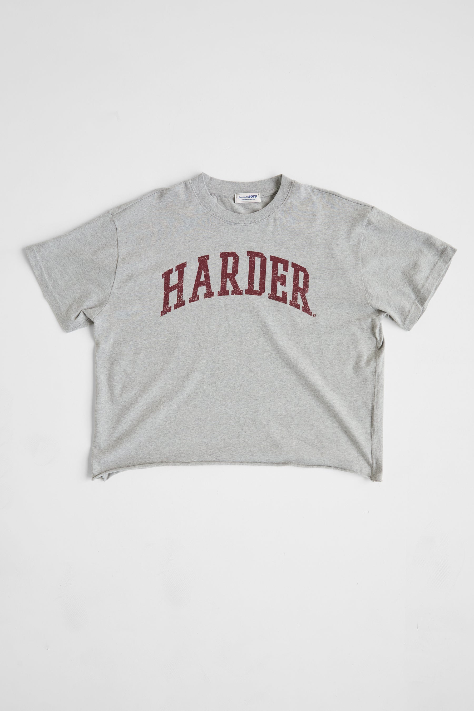 Harder Cropped Tee | Grey