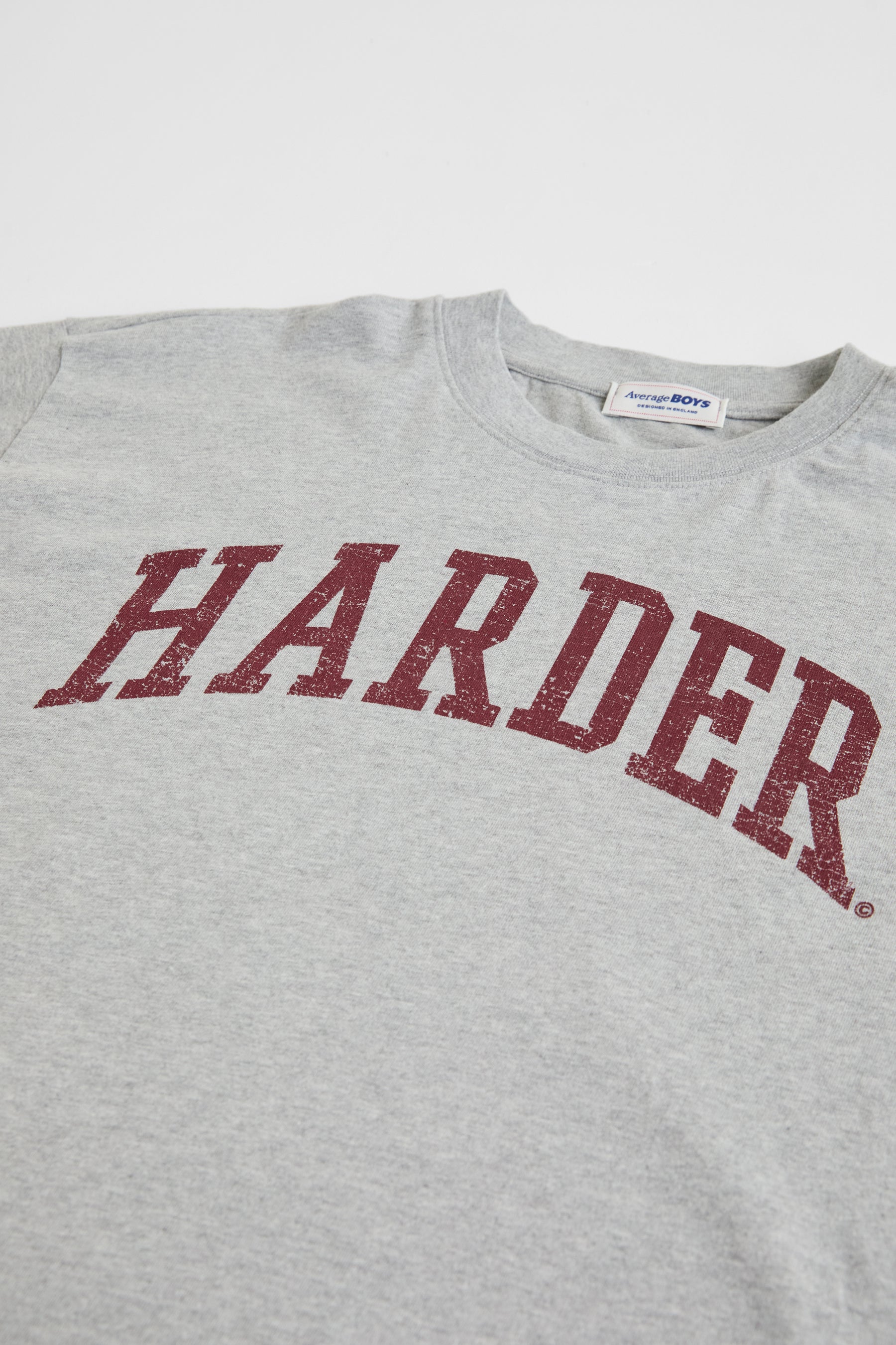 Harder Cropped Tee | Grey