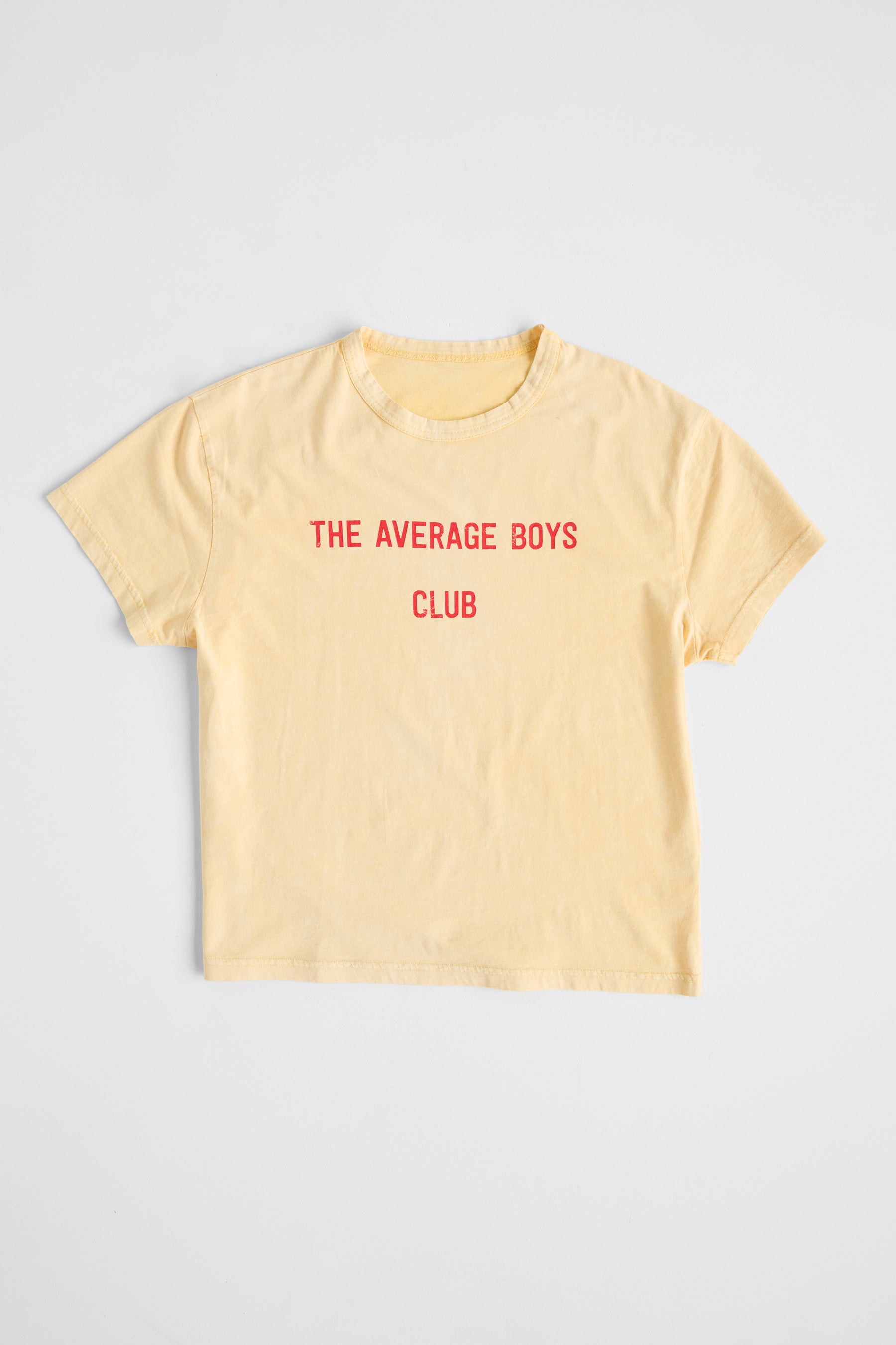 Average Boys Club Baby Tee | Yellow