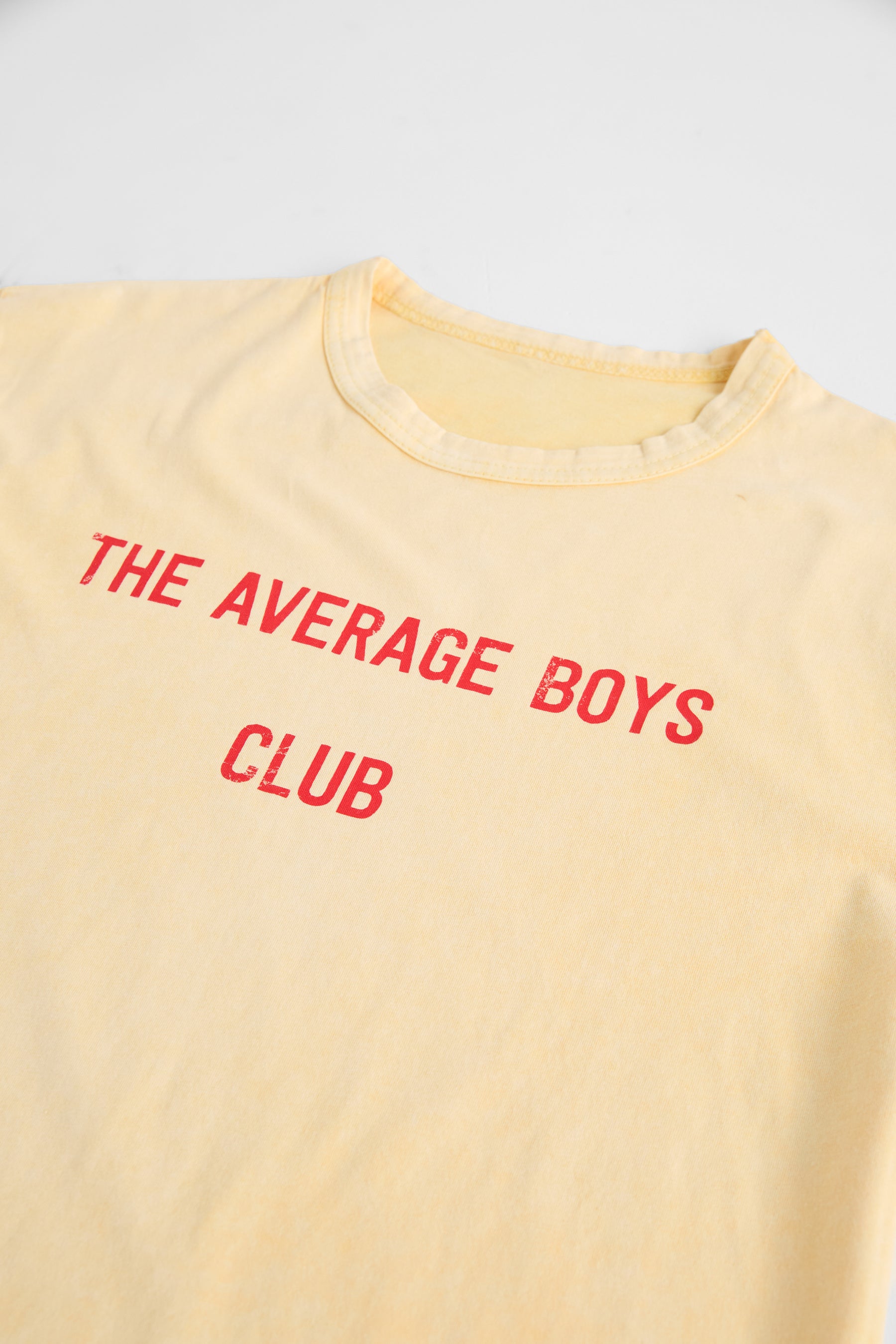 Average Boys Club Baby Tee | Yellow