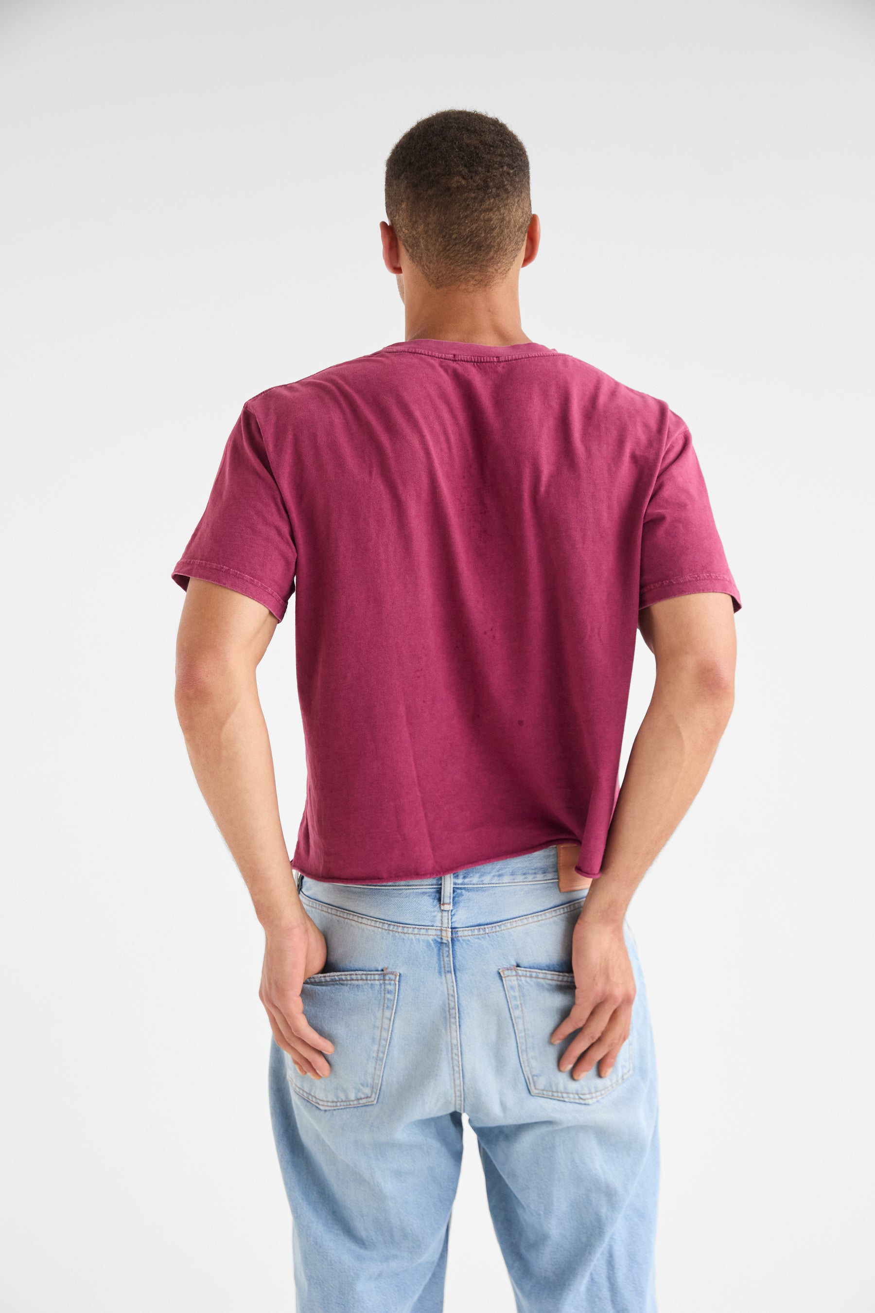 Harder Cropped Tee | Burgundy