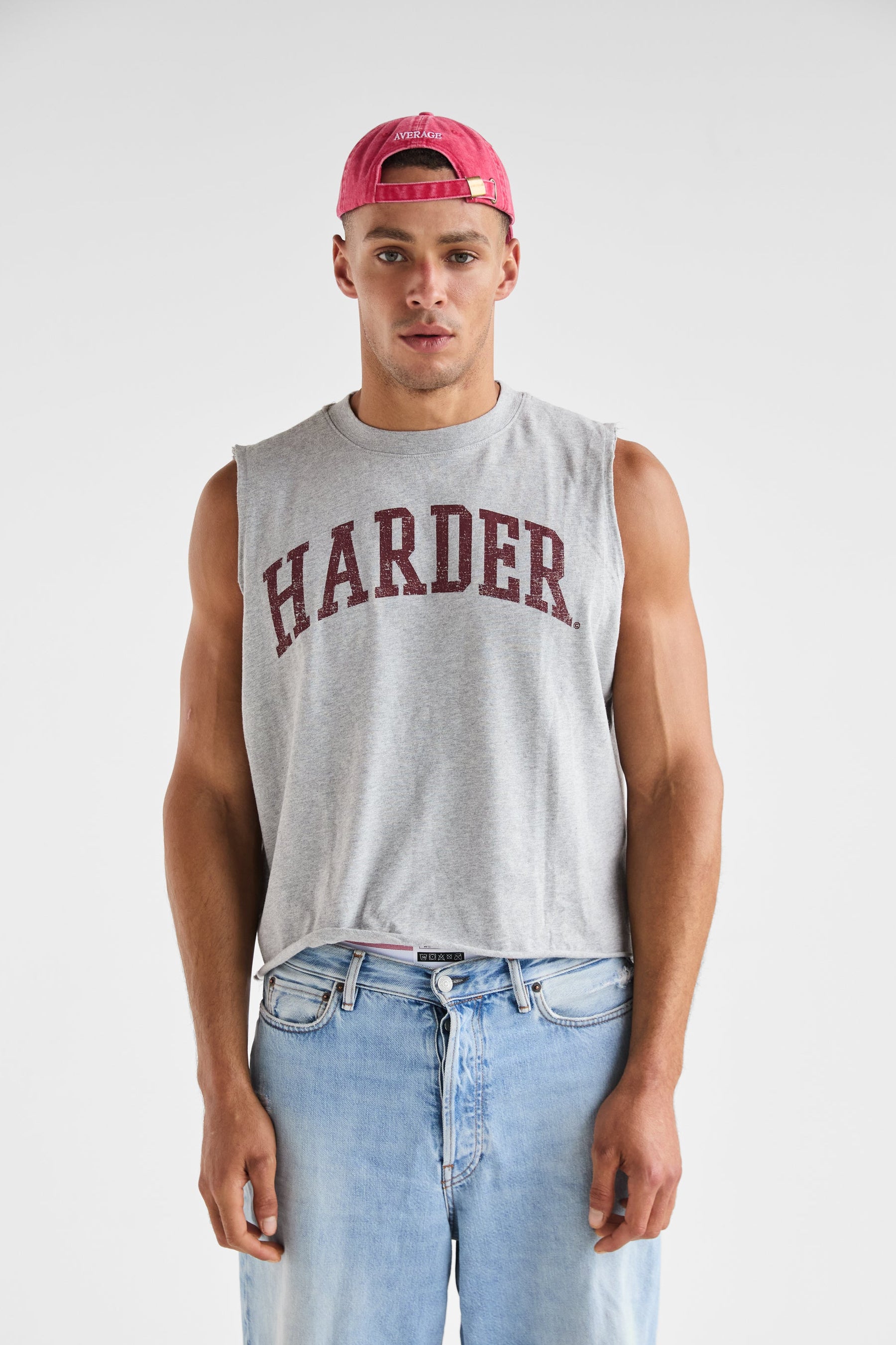 Harder Cropped Tank | Grey