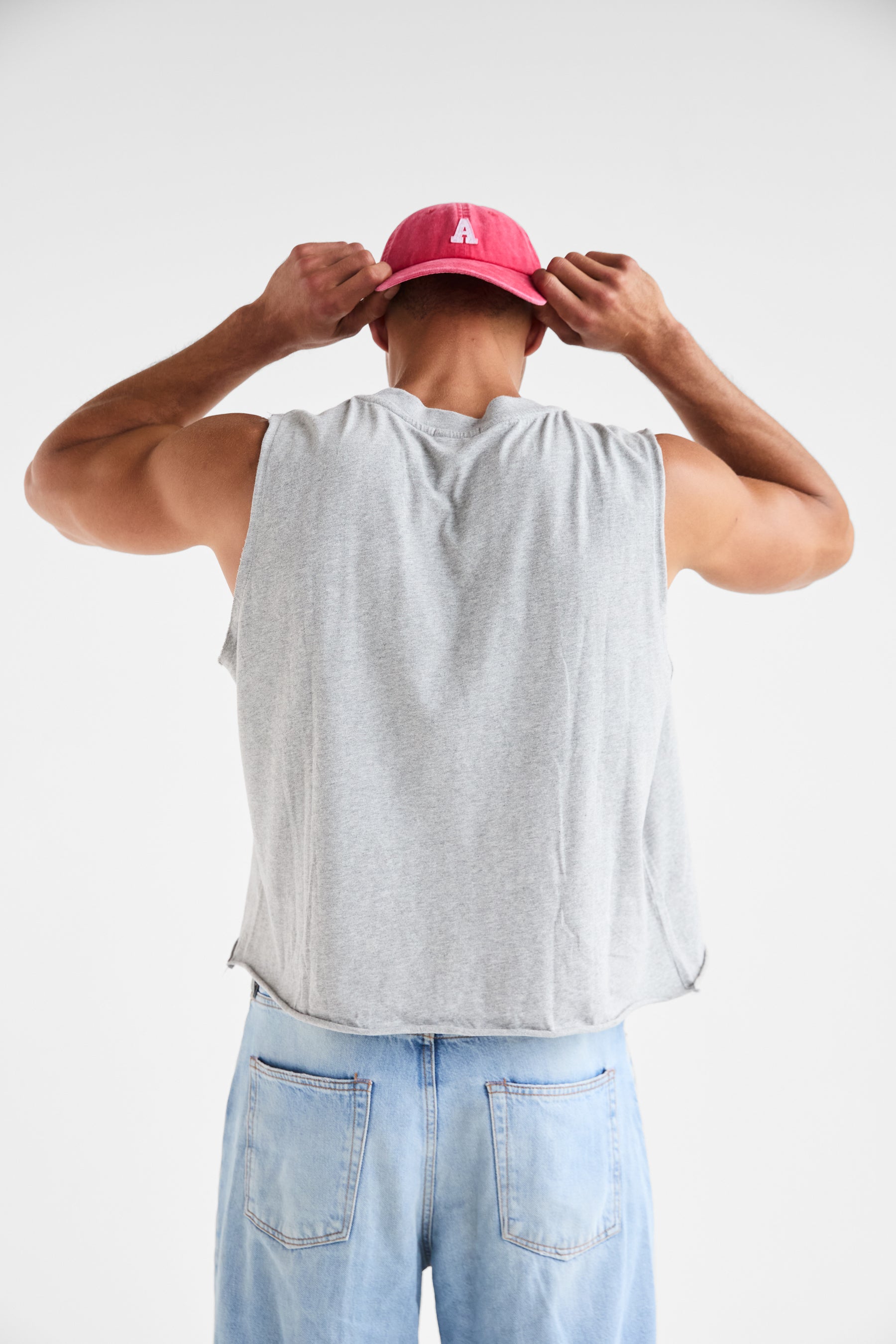 Harder Cropped Tank | Grey