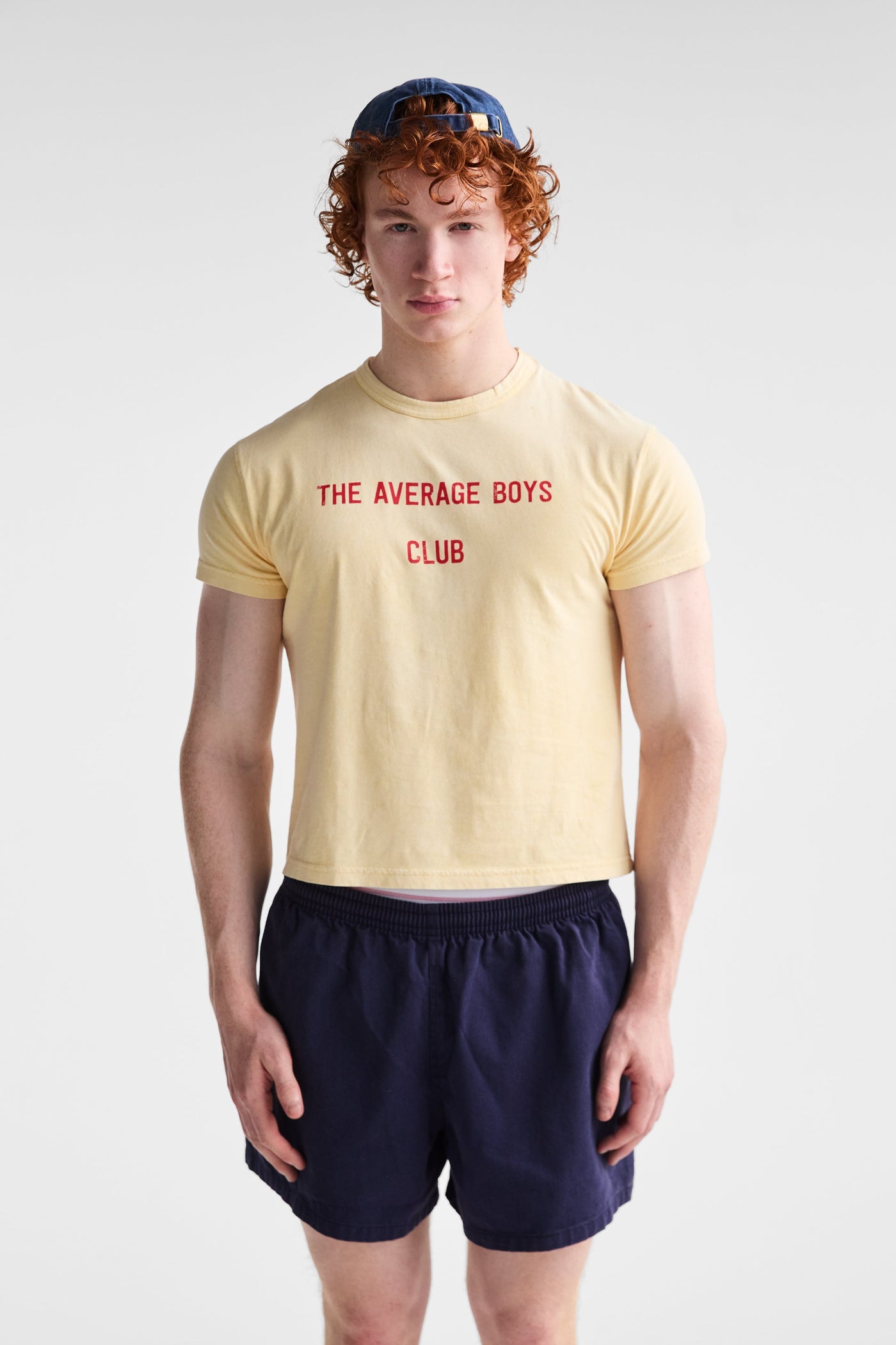 Average Boys Club Baby Tee | Yellow