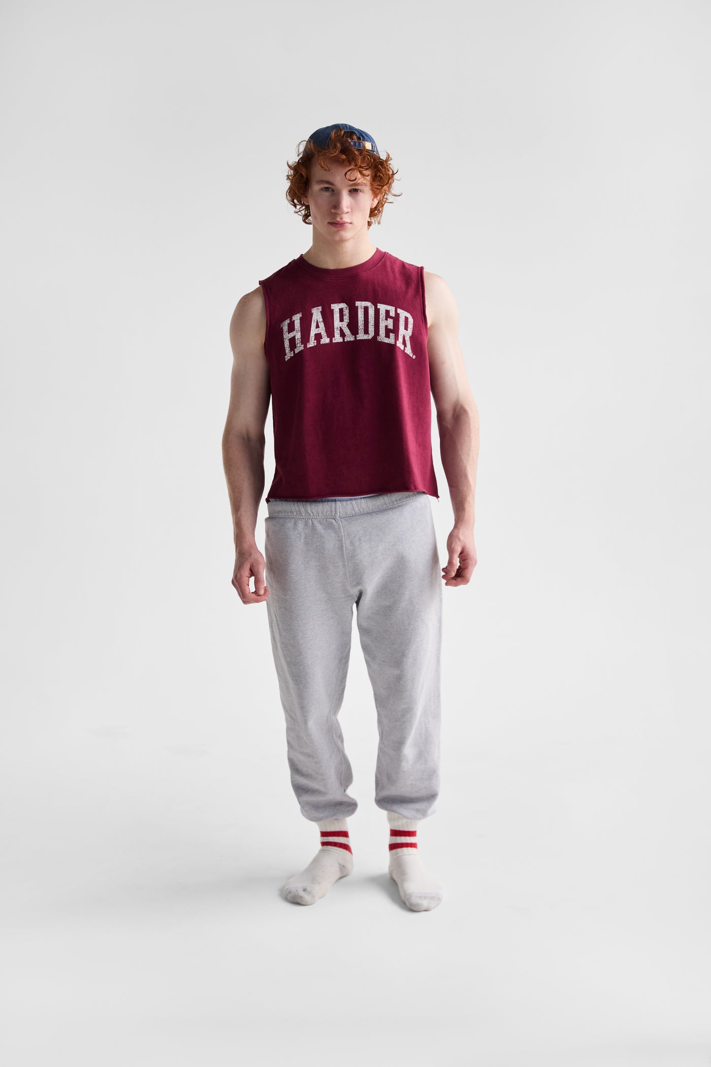 Harder Cropped Tank | Burgundy