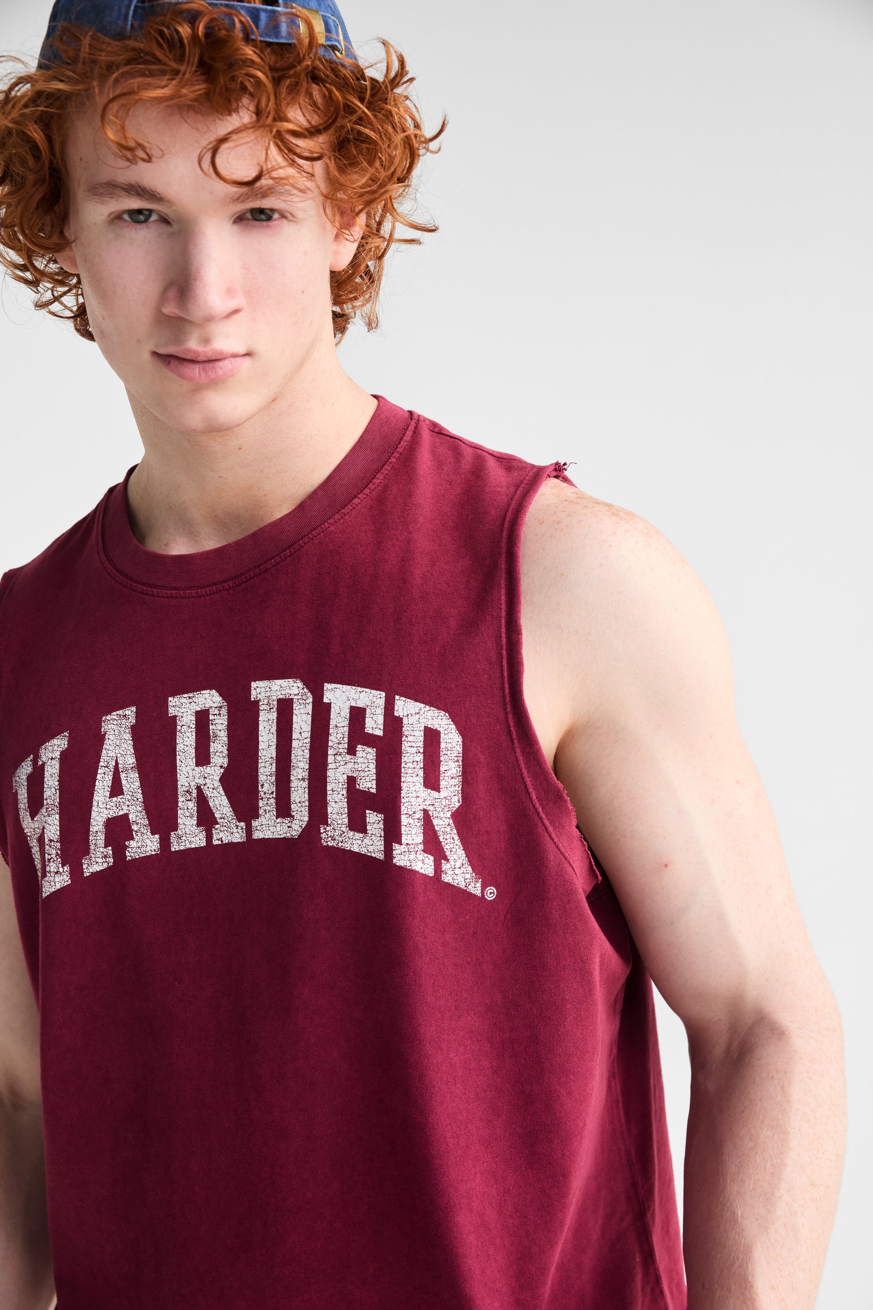 Harder Cropped Tank | Burgundy