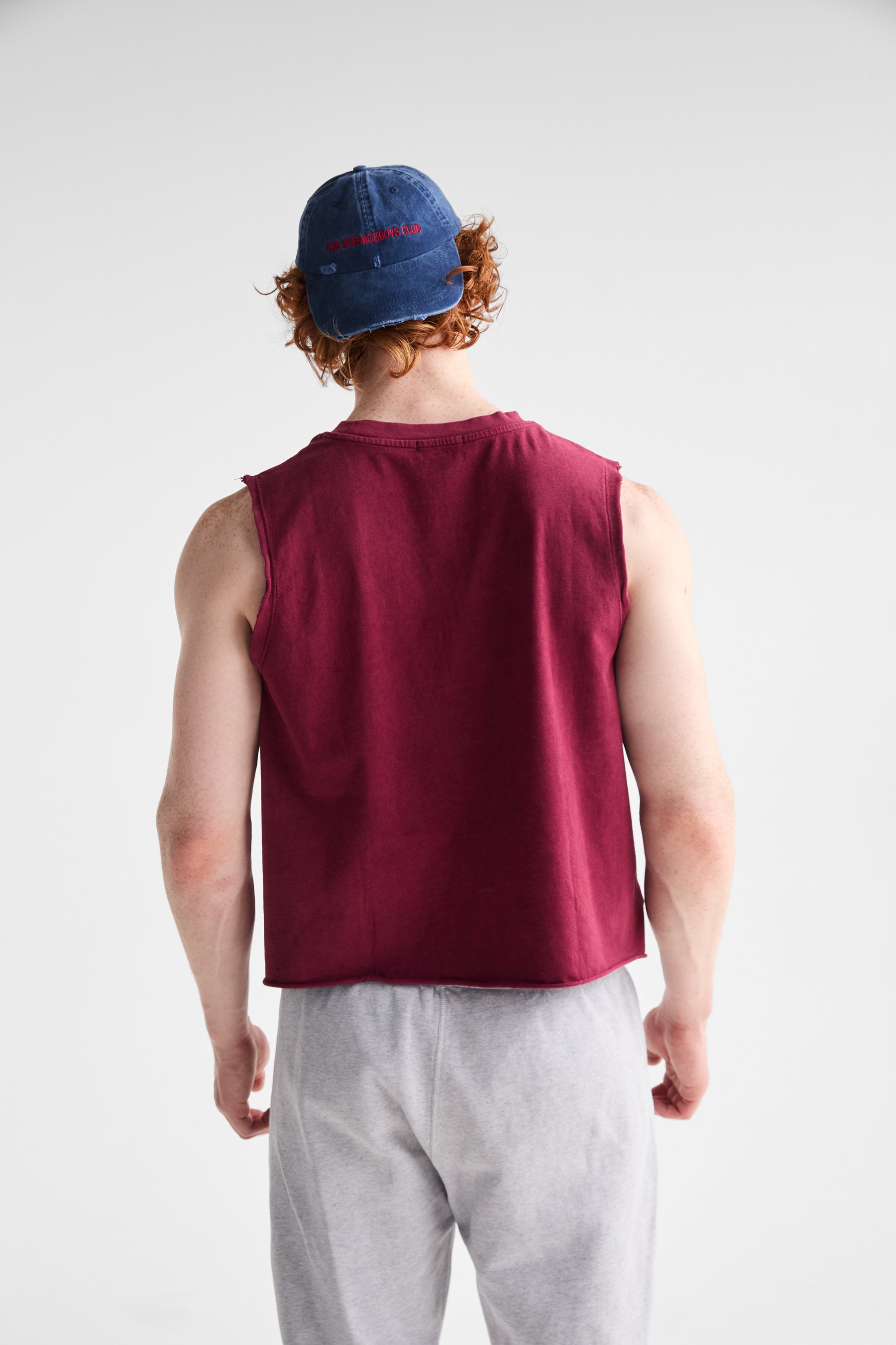 Harder Cropped Tank | Burgundy