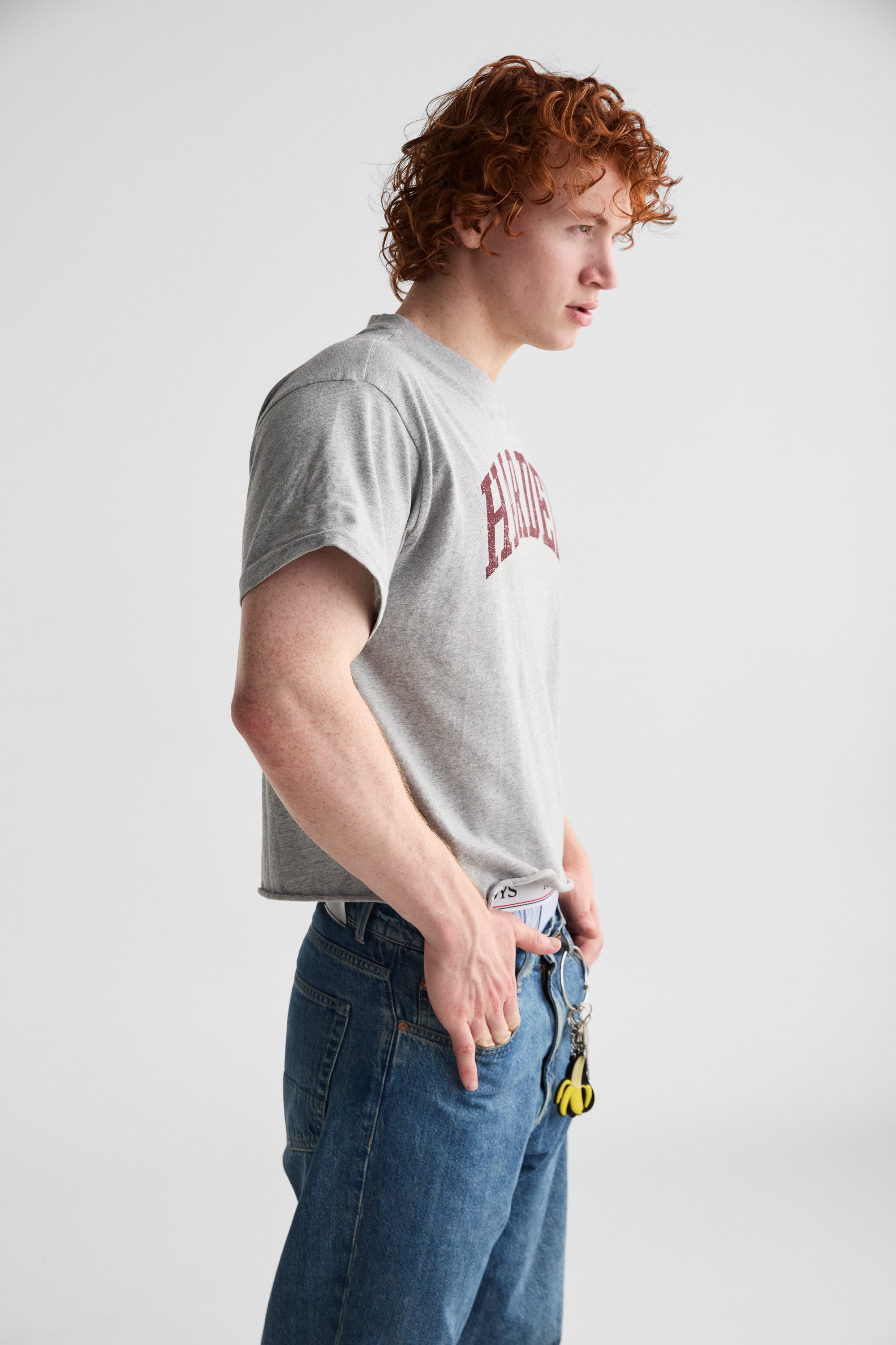 Harder Cropped Tee | Grey