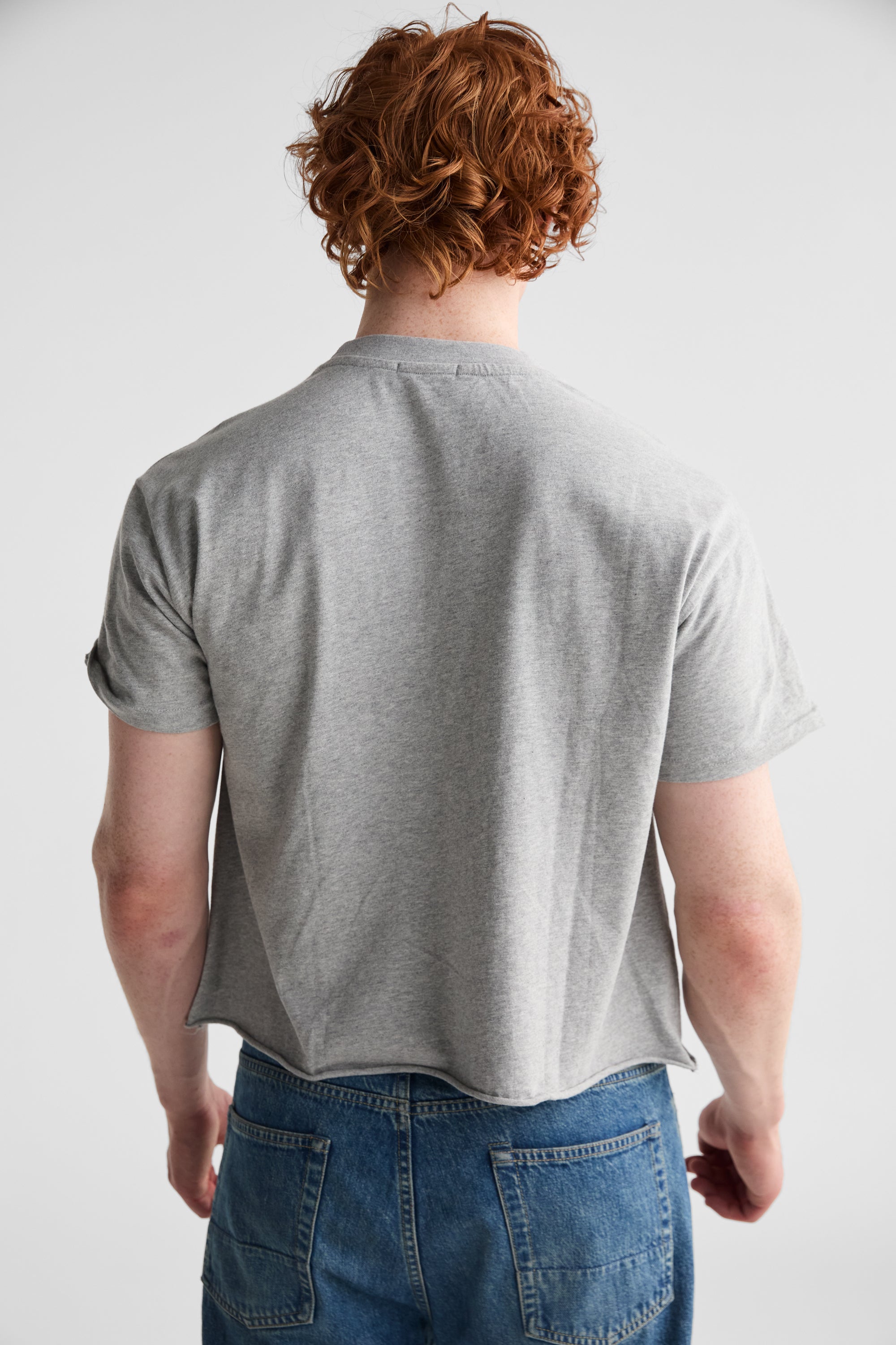 Harder Cropped Tee | Grey