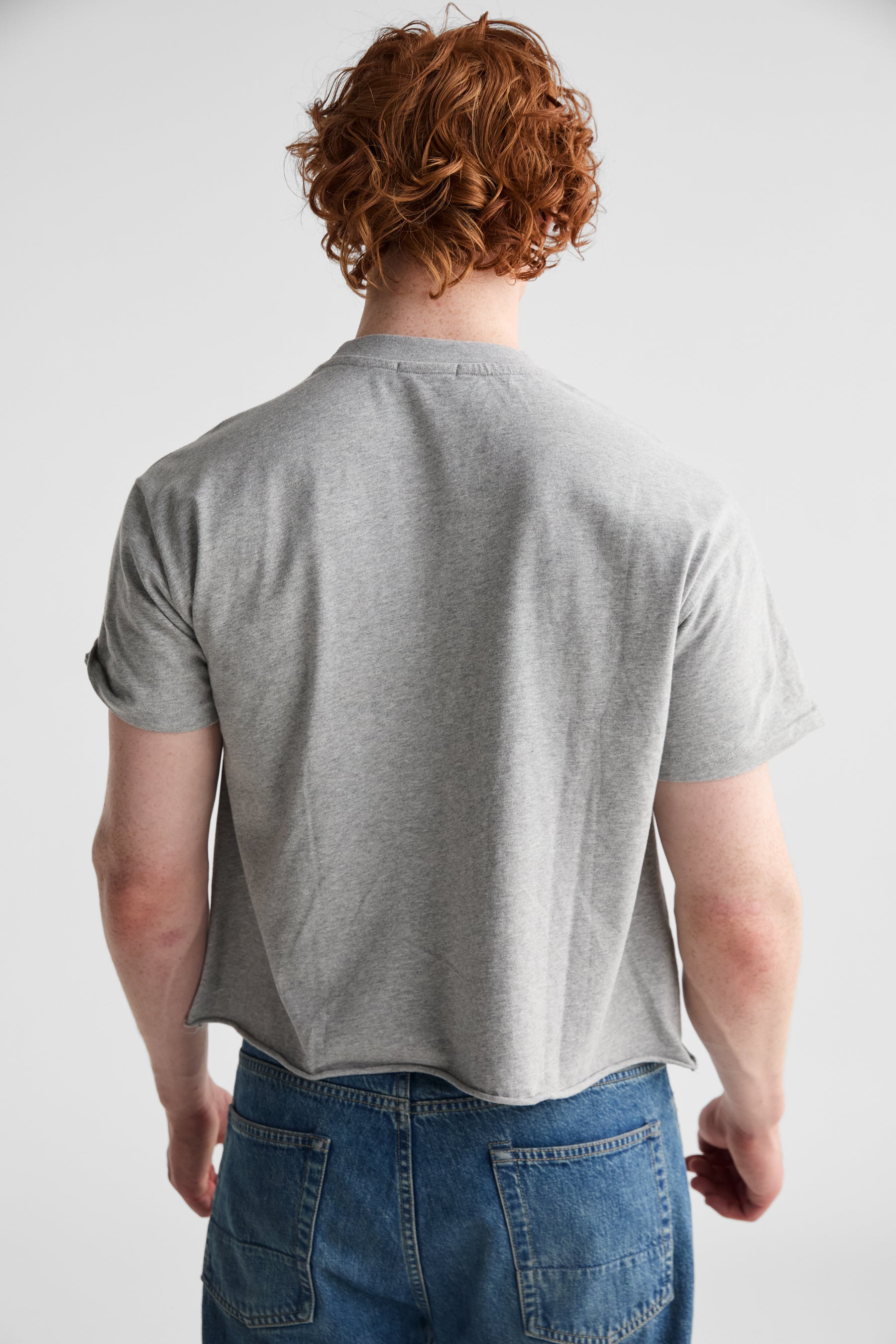 Harder Cropped Tee | Grey