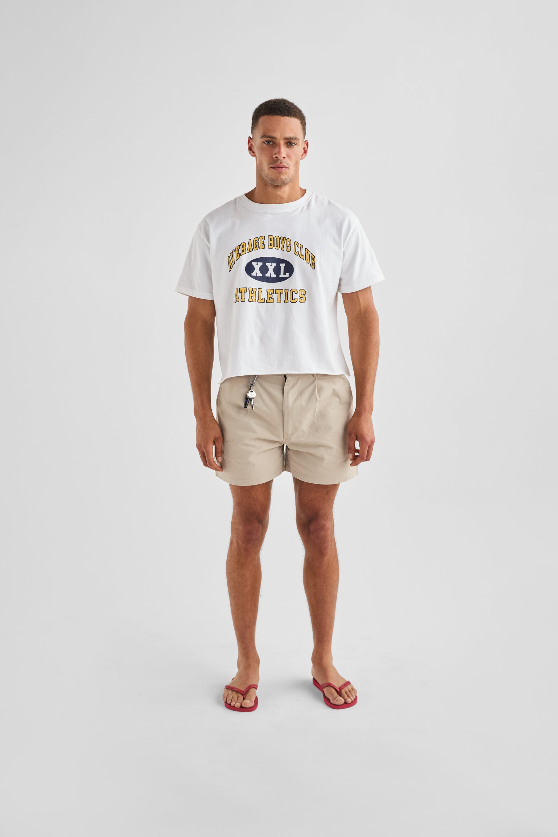 XXL Cropped Tee | White