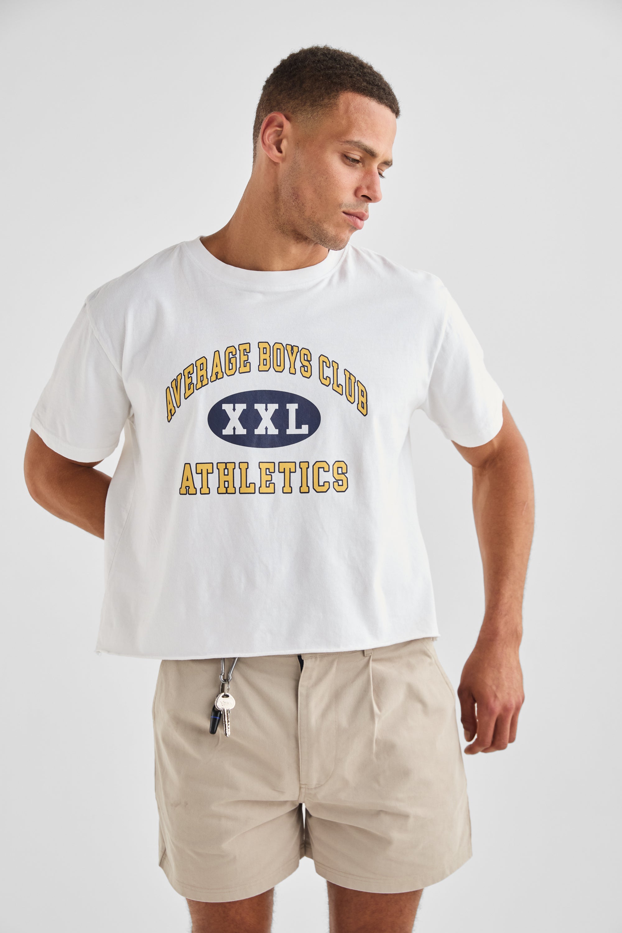 XXL Cropped Tee | White