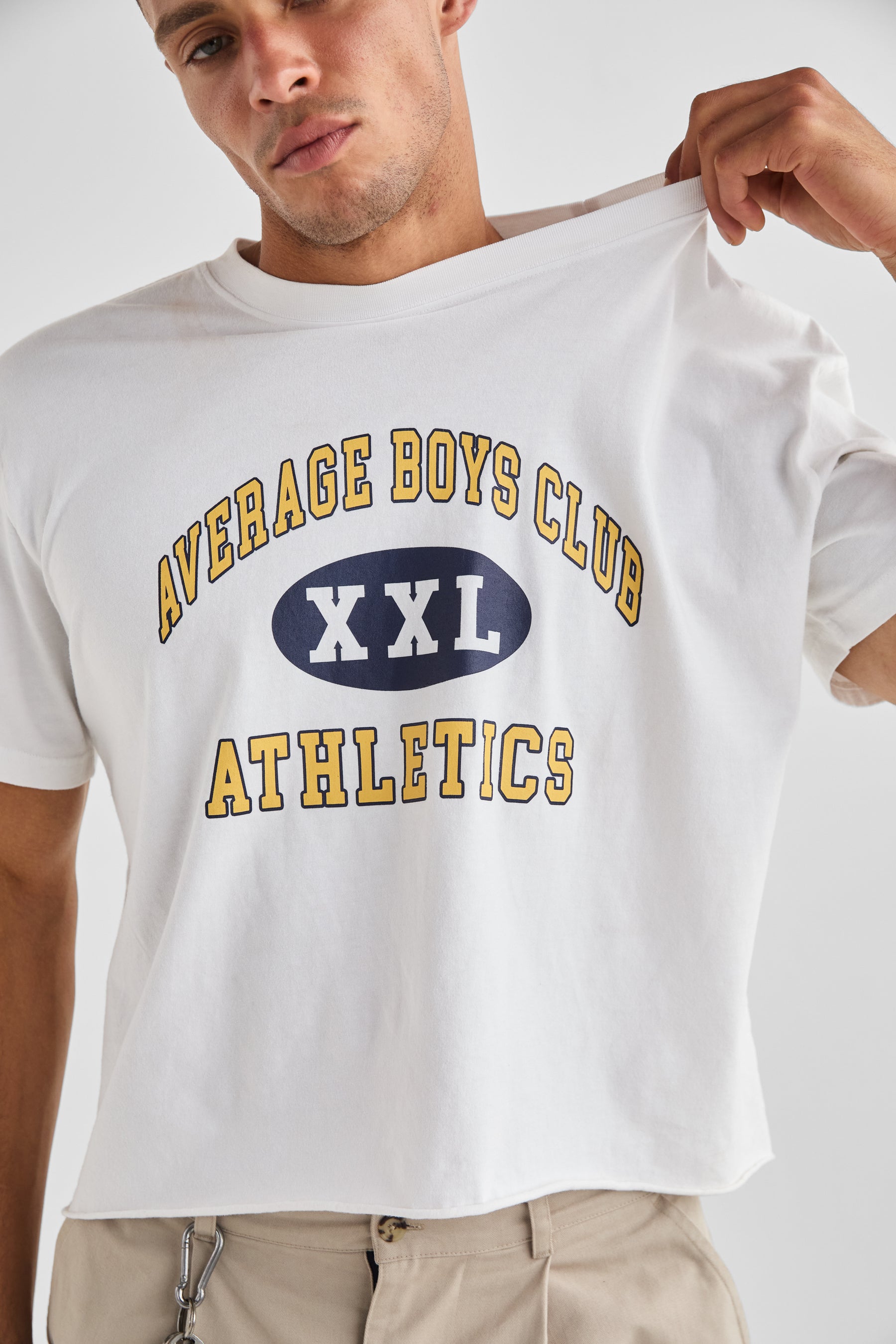 XXL Cropped Tee | White