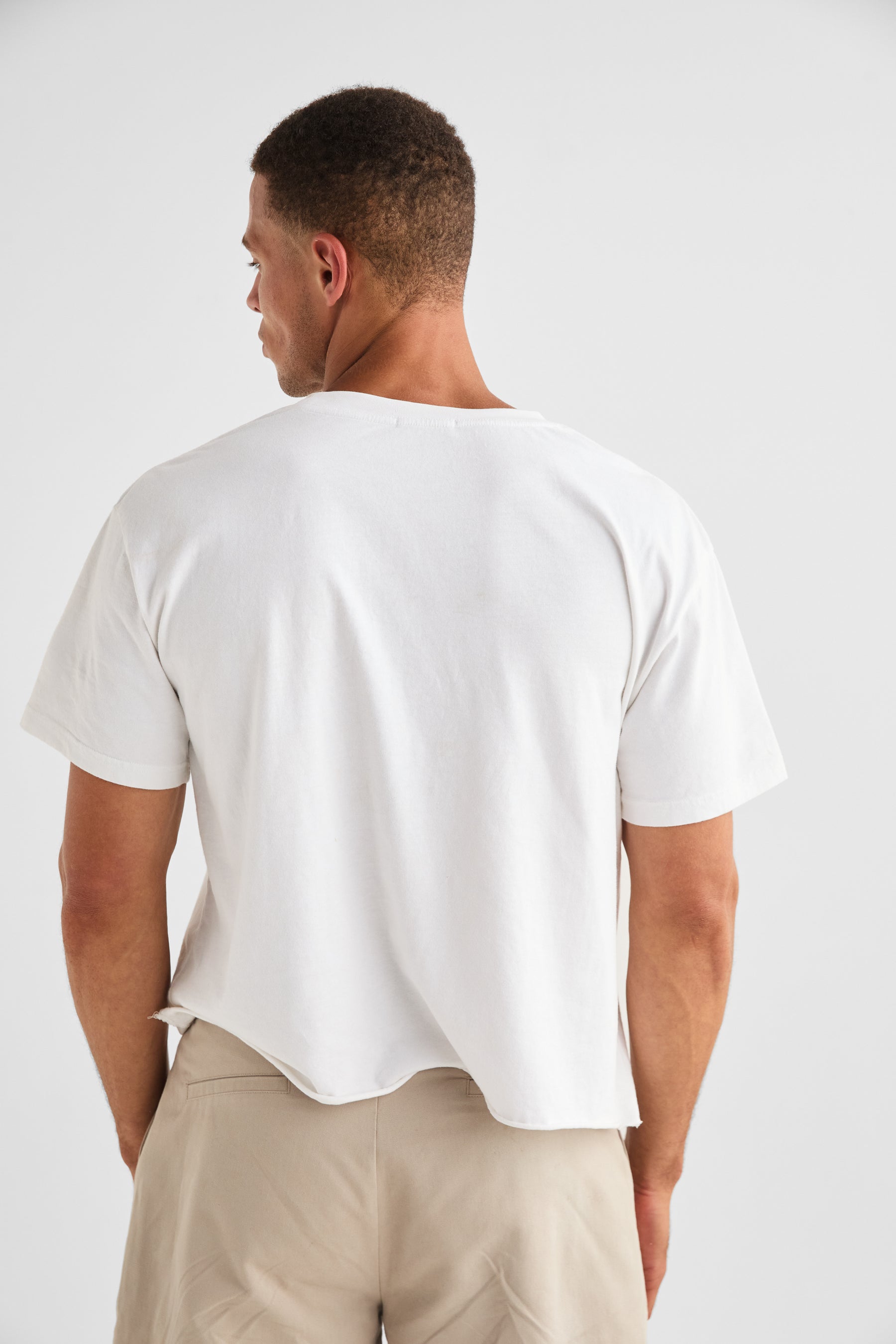 XXL Cropped Tee | White