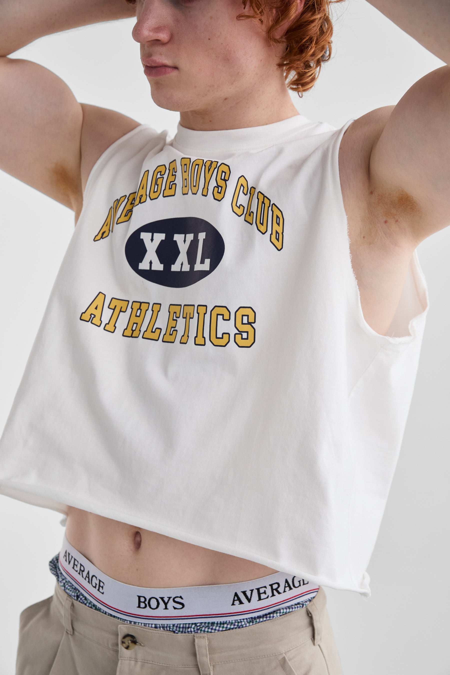 XXL Cropped Tank | White