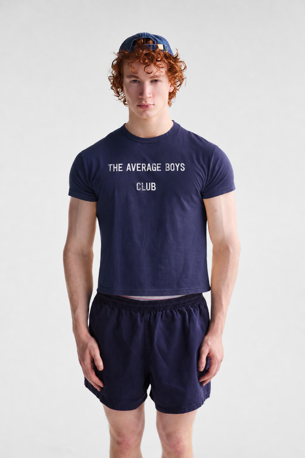 Average Boys Club Baby Tee | Navy